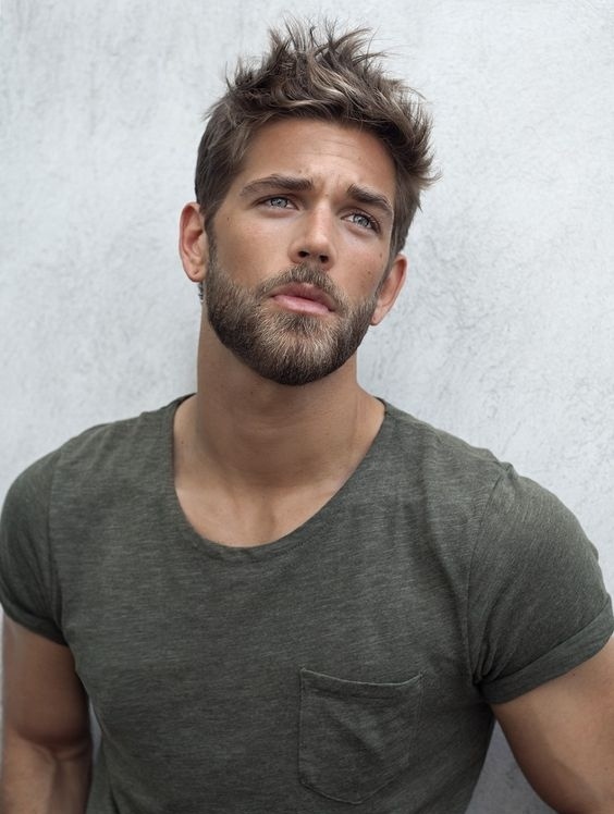 sexy short haircuts for men with beard
