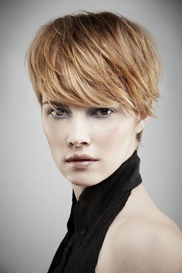 trendy chic short hairstyles with bangs