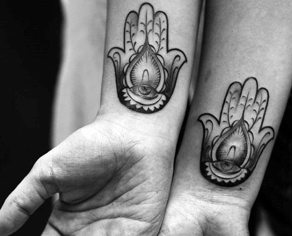 wrist tattoos hamsa design for men and women