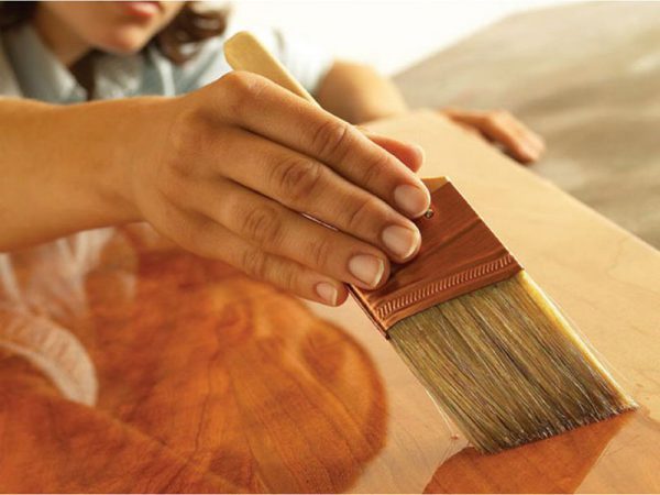 DIY countertop paint ideas wood surface refinish