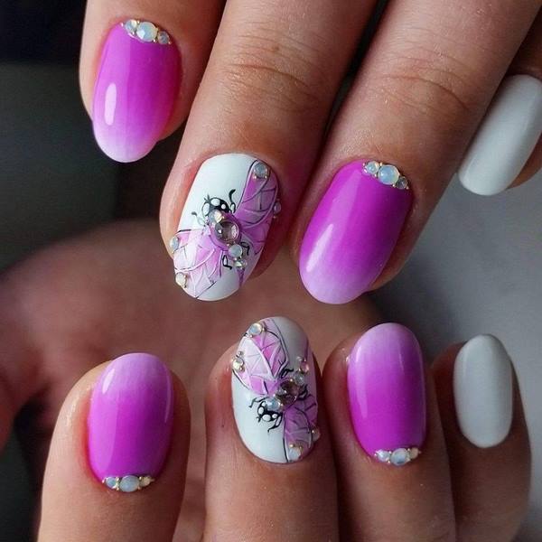 beautiful nail art for spring ombre nails