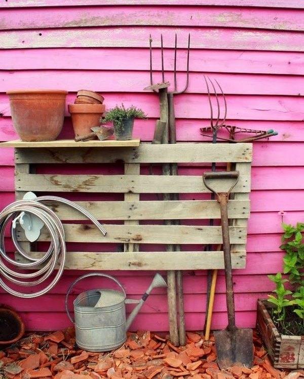 cheap and easy DIY garden storage solutions
