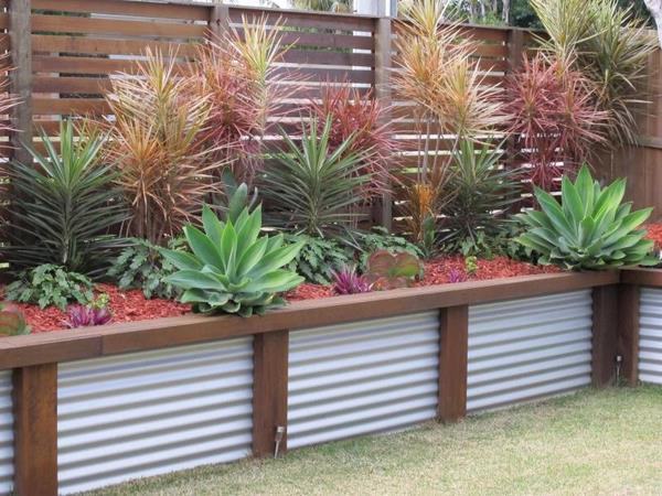 corrugated metal cheap retaining garden wall materials