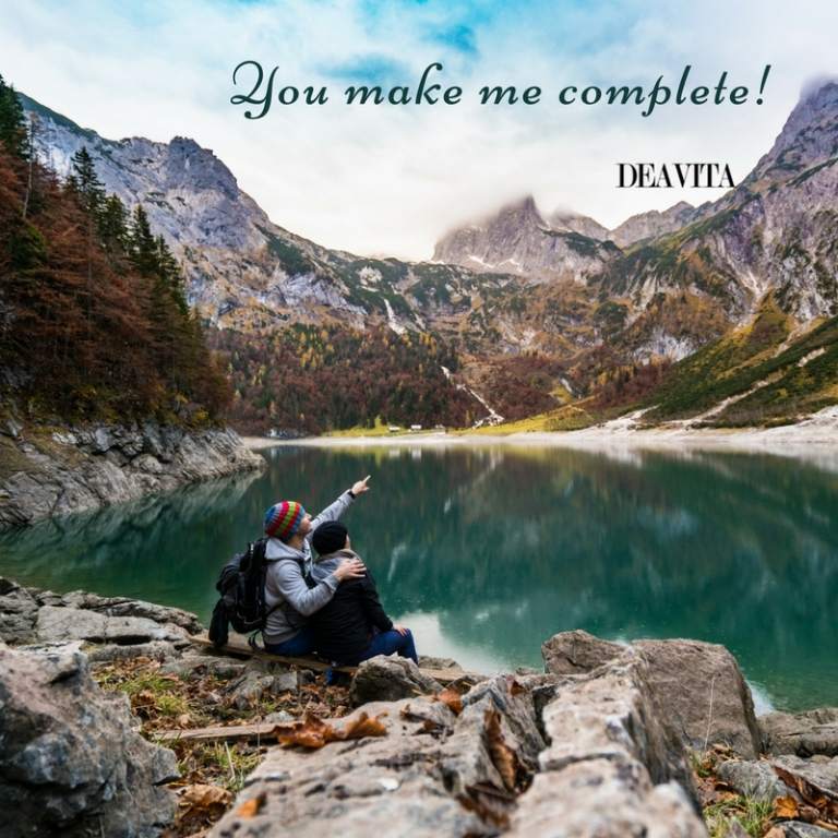 couples lovers quotes You make me complete