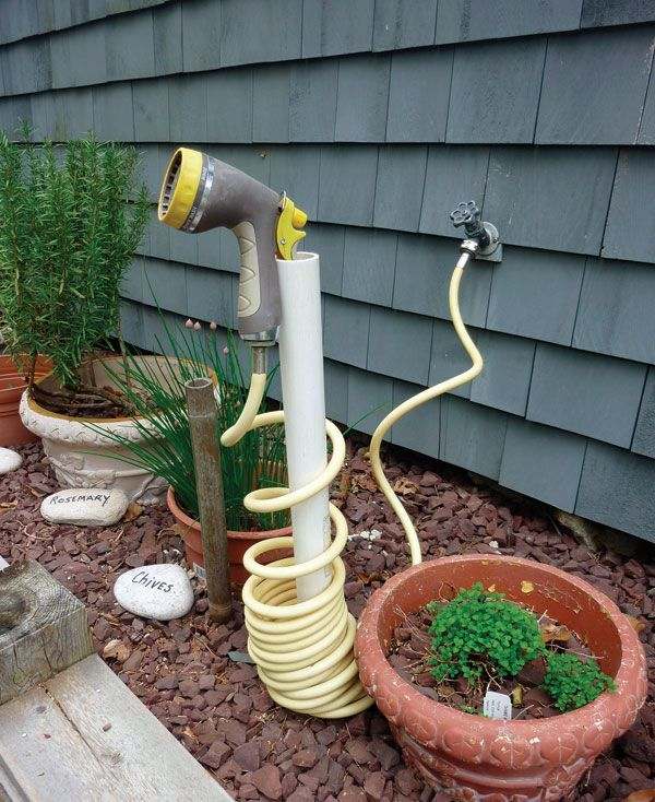 creative diy watering hose storage solutions pvc pipes