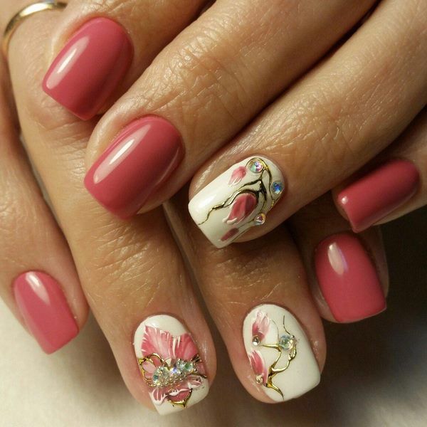 floral nail design ideas spring manicure inspiration