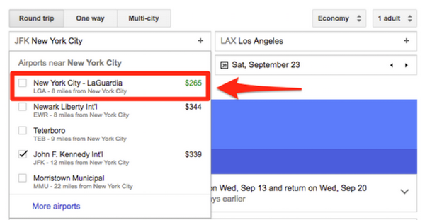 google flight application to buy cheap plane tickets choose airports