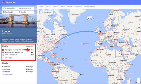 google map flights all destinations date choice cheap flight search
