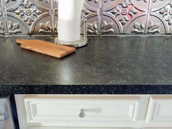 how to paint laminate countertops DIY kitchen remodel