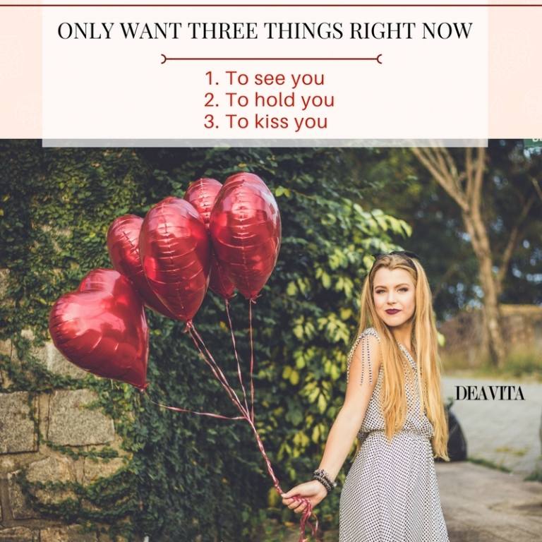 lovable quotes for boyfriend Only want three things