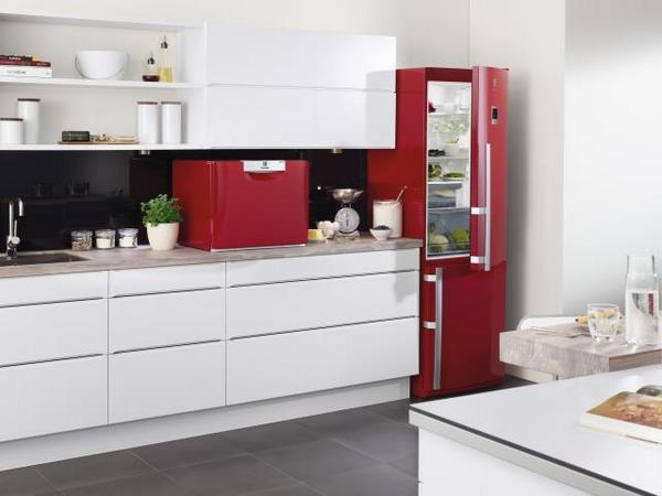 modern white kitchen red compact dishwasher model for countertop