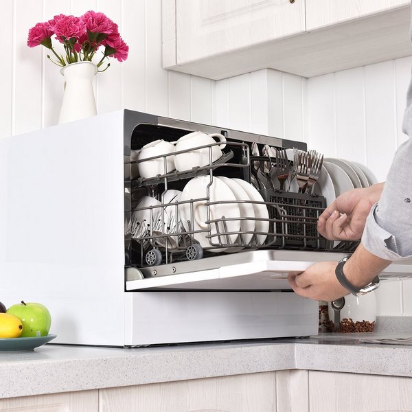 pros and cons of countertop dishwasher