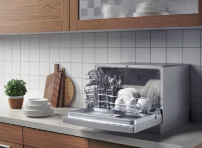 small-kitchen-design-equipment-ideas-compact-countertop-dishwasher