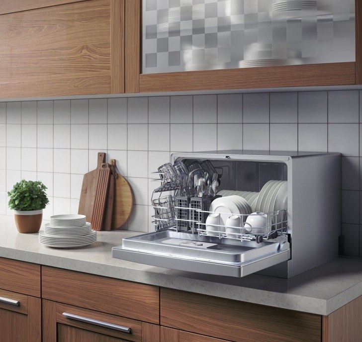 small kitchen design equipment ideas compact countertop dishwasher
