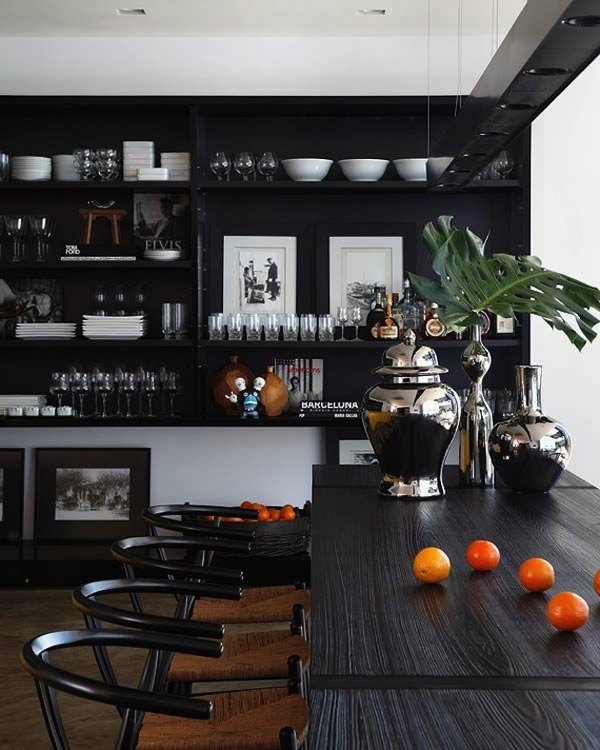 stunning black kitchens modern home interior design