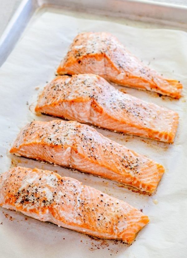 Baked salmon fillets easy dinner ideas