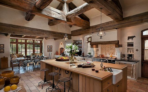 Tuscan kitchen design ideas rustic Mediterranean interior designs