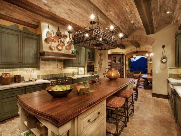 amazing Tuscan kitchen design ideas materials finishes decorative accents