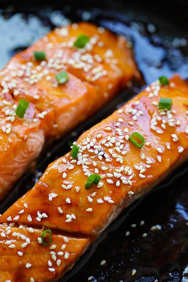 baked honey teriyaki salmon fillets