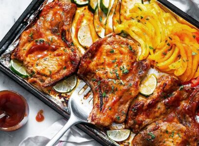 healthy-baked-pork-bbq-chops