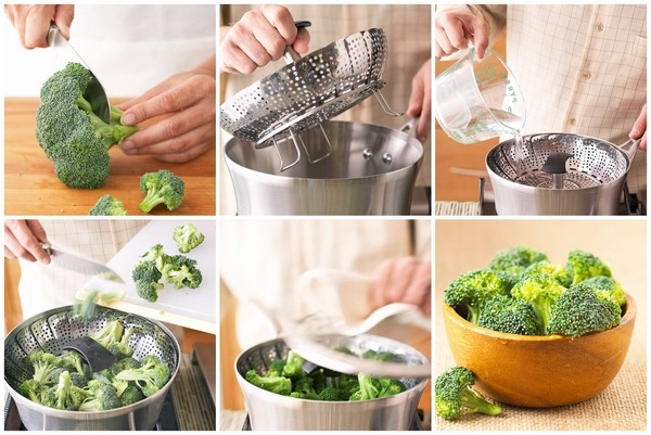 how to steam broccoli with steam basket
