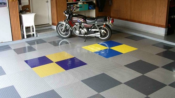 garage floor stick tiles peel flooring vinyl self tile floors diy adhesive pattern options easy cut should know projects quick