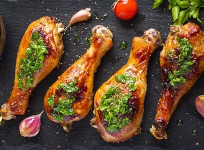 roasted-drumsticks-with-pesto-sauce
