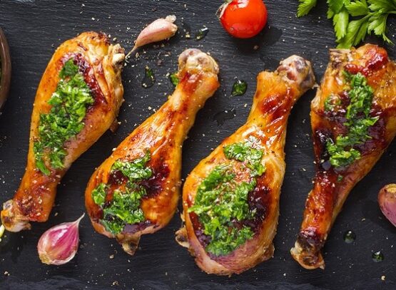 roasted-drumsticks-with-pesto-sauce
