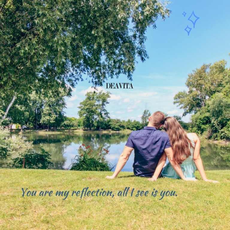 romantic cards and sayings You are my reflection