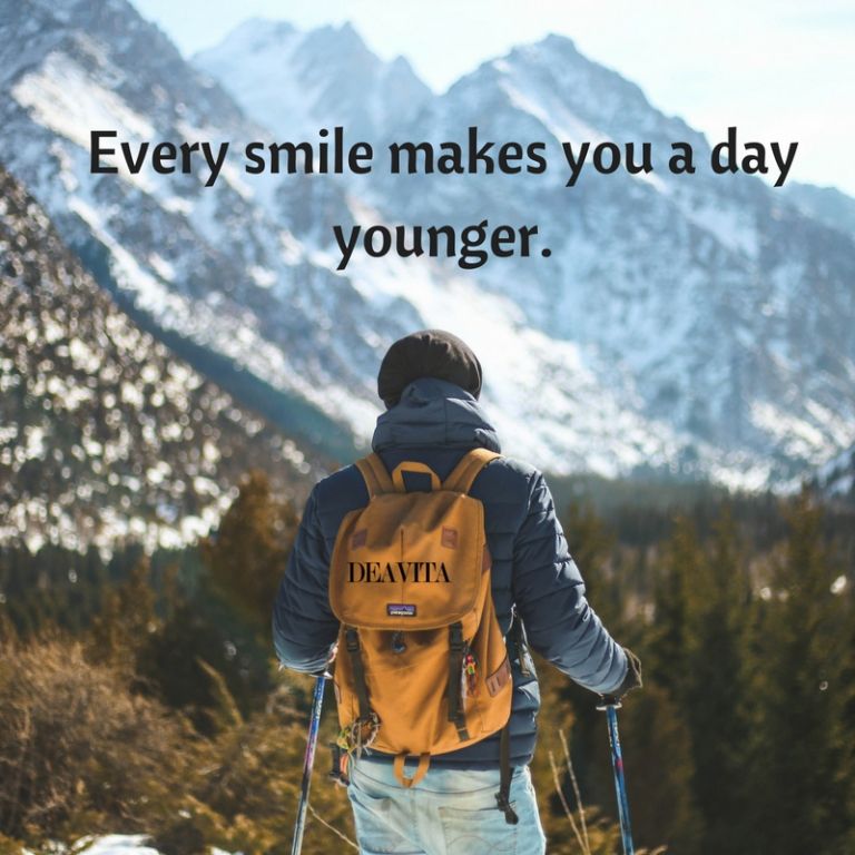 Every smile makes you a day younger