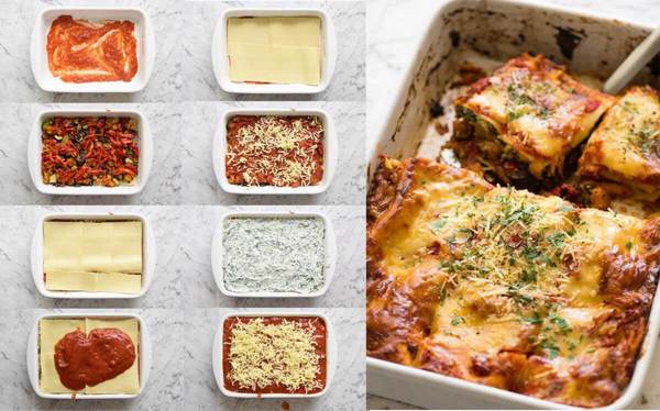 How to make vegetable lasagna step by step directions