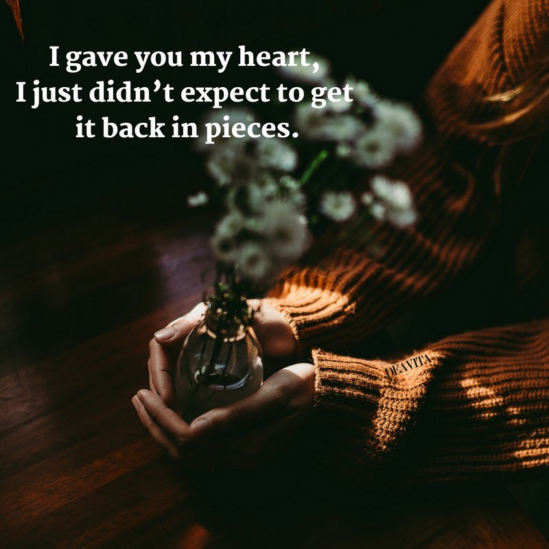 I gave you my heart short love quotes