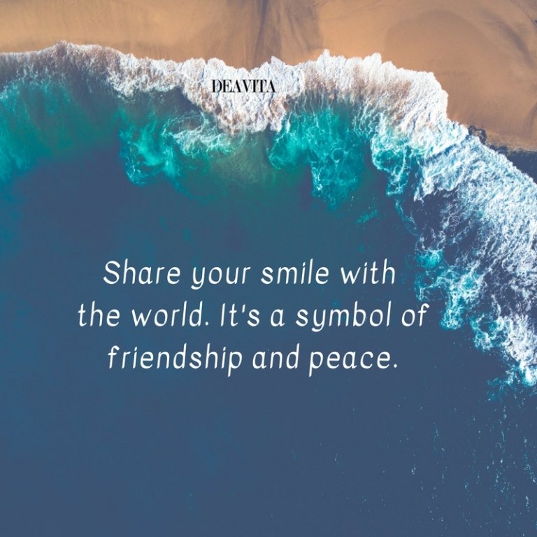 Share your smile quotes and short sayings