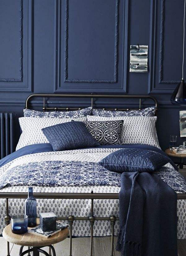blue and black bedroom ideas color combinations furniture tips