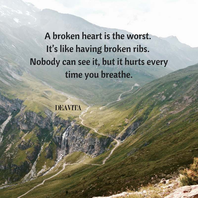 broken heart quotes with photos