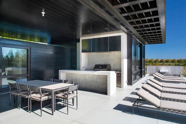 contemporary exterior summer kitchen designs minimalist style