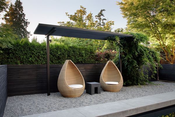 elegant modern small backyard landscape and design ideas