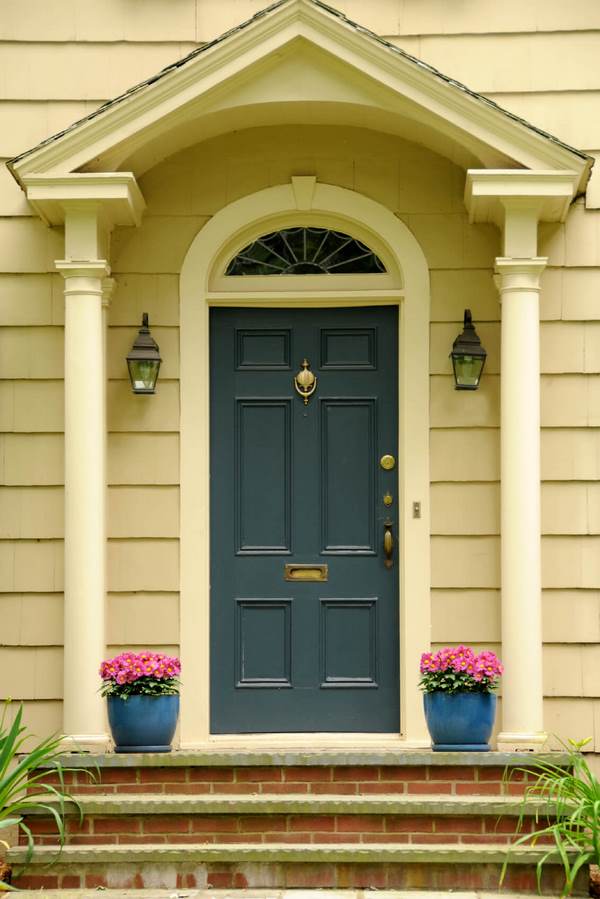 front door paint colors flower pots