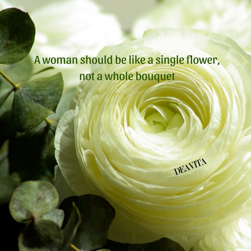 short inspirational quotes about women and flowers