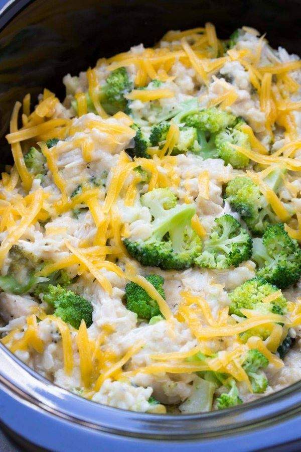 Crockpot chicken broccoli and rice recipe
