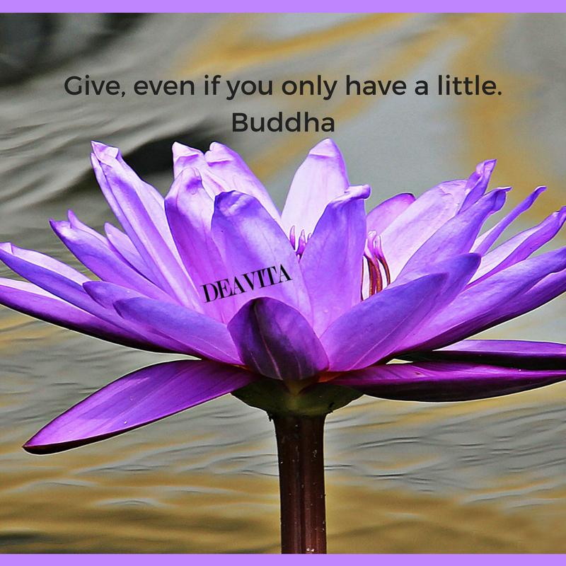 Give even if you only have a little Buddha