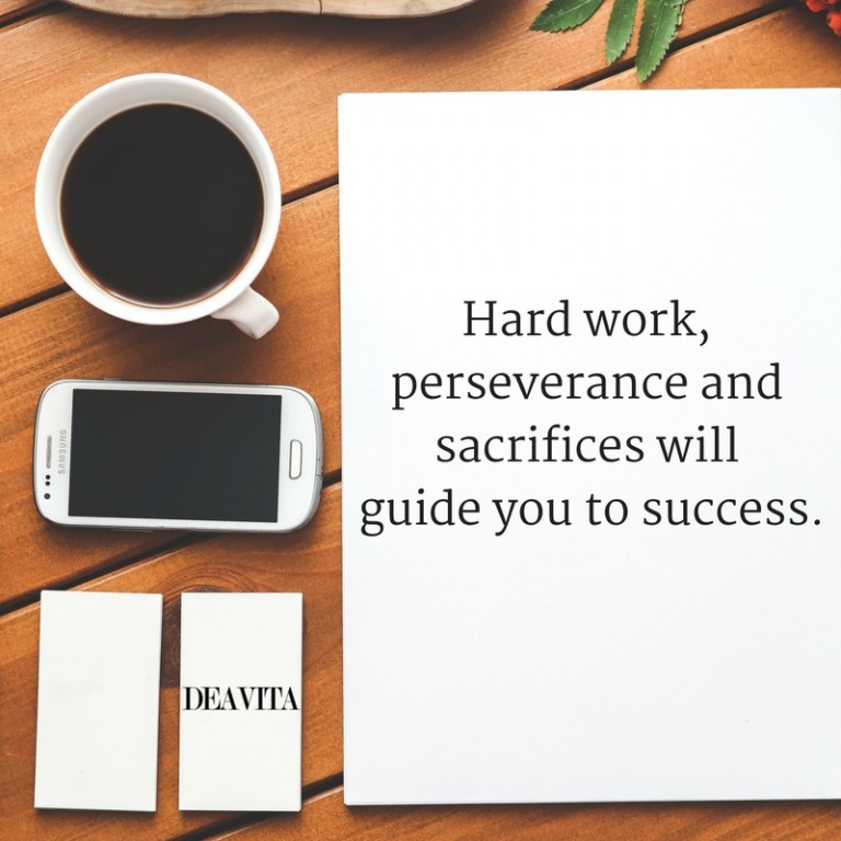 Hard work and success short inspirational quotes