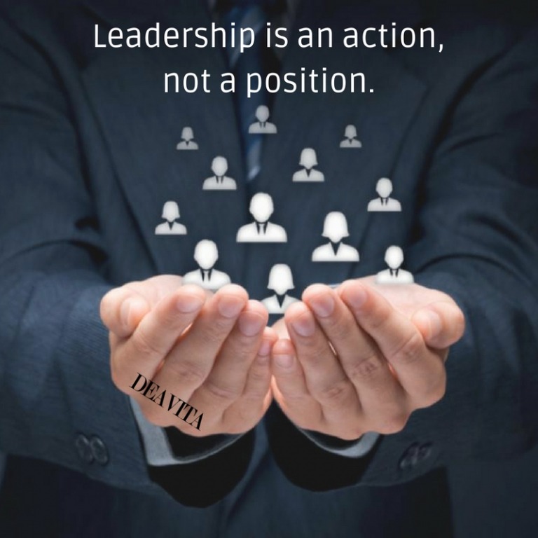 Leadership is an action not a position