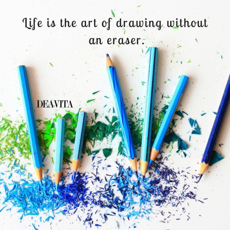 Life is the art of drawing deep quotes with photos