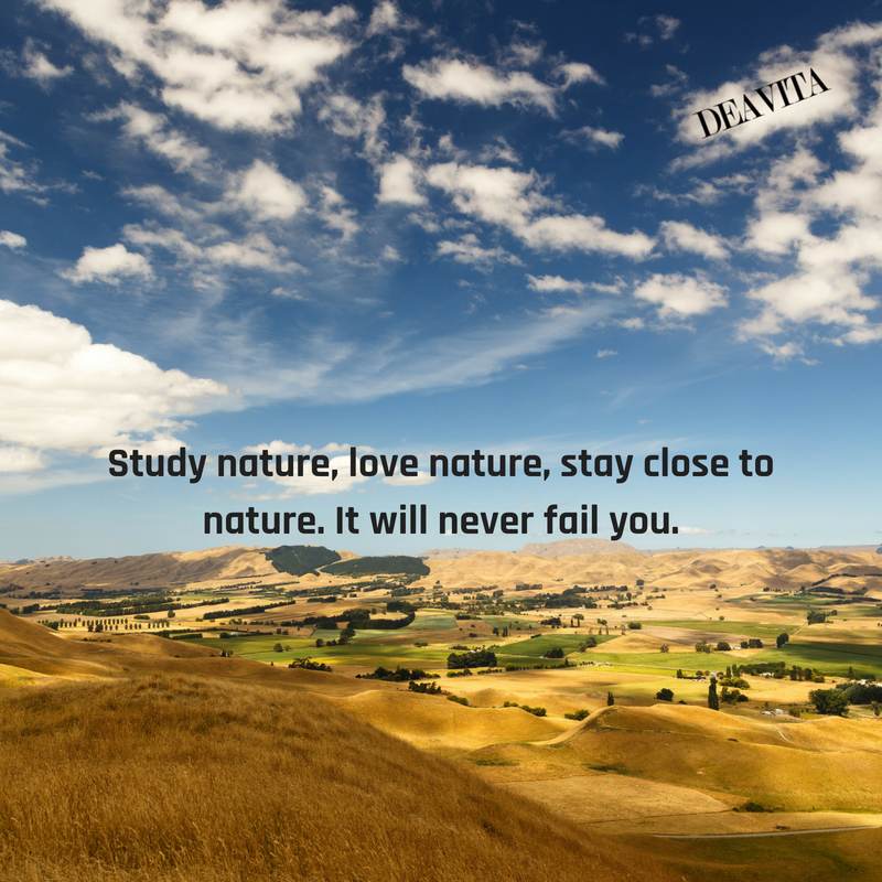 Study nature love nature great short quotes