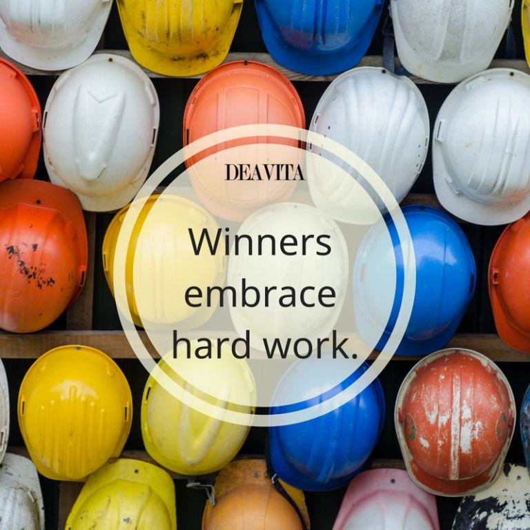 best short motivational quotes Winners embrace hard work