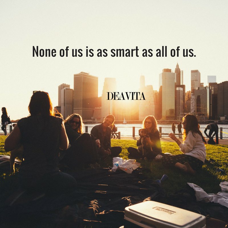 best short quotes None of us is as smart as all of us