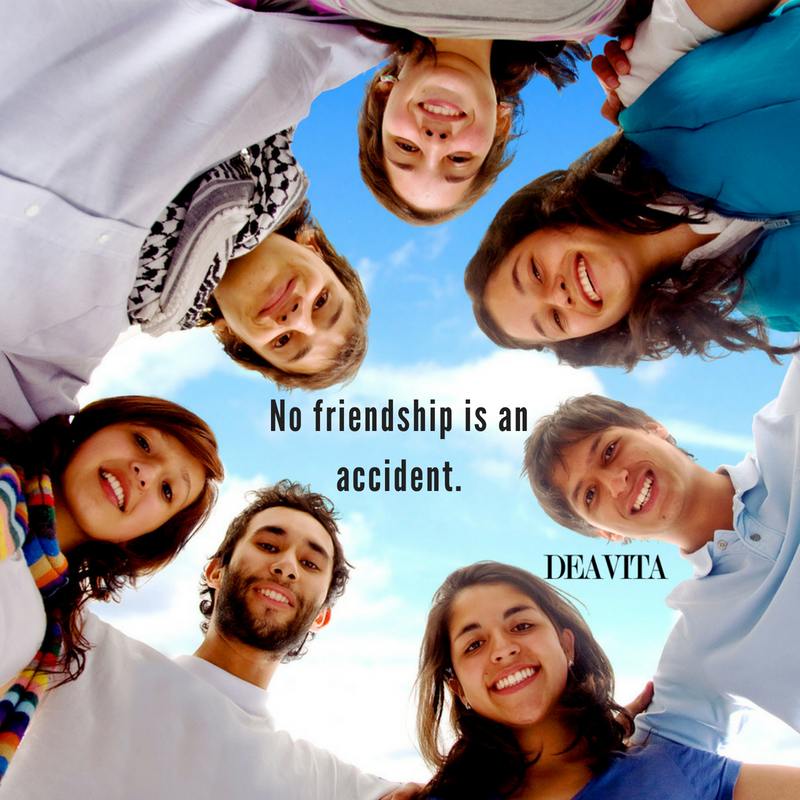 best short quotes about friendship No friendship is an accident
