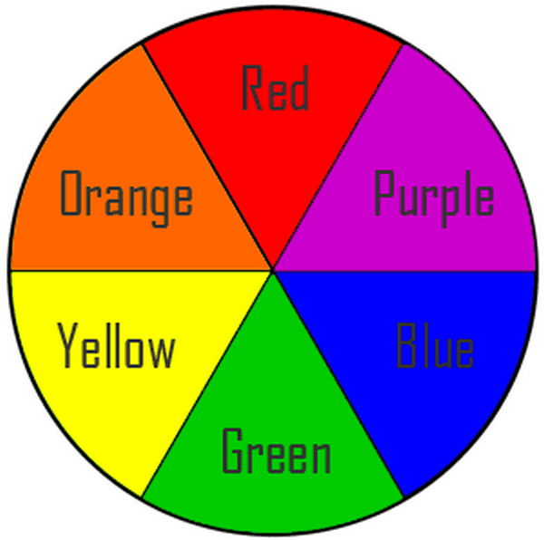 color wheel primary colors