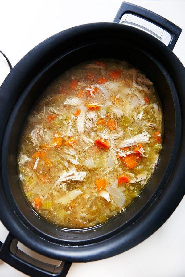 crock pot classic chicken soup comfort food